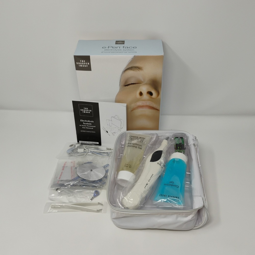Sharper Image e-Pen Face Electrolysis System At-Home Facial Hair Remover